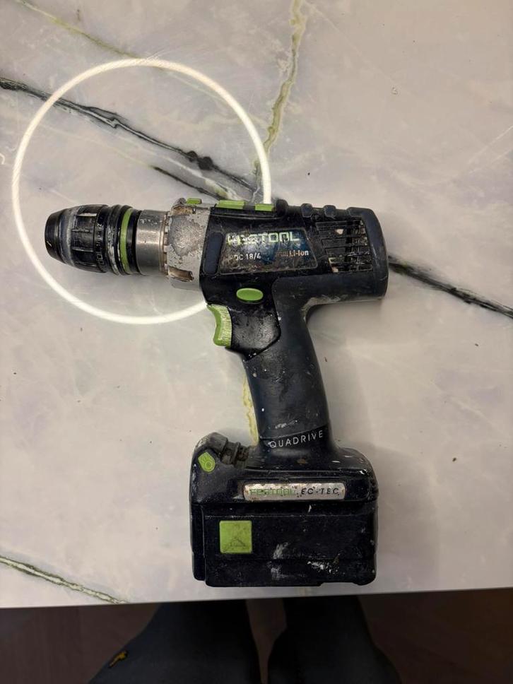 Festool PDC 18/4 - met accu in Festool Systainer, Doe-het-zelf en Verbouw, Gereedschap | Boormachines, Gebruikt, Boor- en Schroefmachine