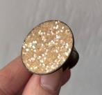 Konplott Ring - Witte Pailletten, Overige materialen, Wit, Ophalen of Verzenden, Zo goed als nieuw