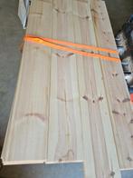 22M2 massief grenen houten vloer #VERNIEUWD#, Parket, Gebruikt, Ophalen of Verzenden, 10 tot 30 cm