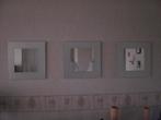 Spiegels nieuw drie stuks 40x40cm met matte rand van 7,5cm, Nieuw, Minder dan 100 cm, Minder dan 50 cm, Ophalen of Verzenden