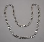 Zilveren stevige figaro schakel ketting nr.1292, Sieraden, Tassen en Uiterlijk, Kettingen, Verzenden, Zo goed als nieuw, Zilver