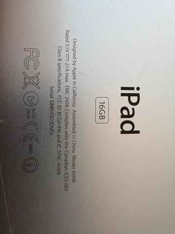 Apple iPad (A1416) 16GB beschikbaar voor biedingen