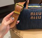 Miu miu schooltas, Sieraden, Tassen en Uiterlijk, Tassen | Damestassen, Ophalen of Verzenden, Zo goed als nieuw, Zwart, Handtas