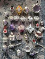 Oude antieke kerstballen ornamenten versiering, Diversen, Kerst, Ophalen of Verzenden, Gebruikt