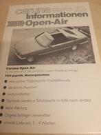 Caruna Open Air Mercedes 500 SEC COUPÉ V8 AUTOMAAT brochure, Nieuw, Ophalen of Verzenden, Mercedes