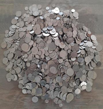 7 kilo Nederlandse nikkelen munten. Vanaf 1948 tot 2001. beschikbaar voor biedingen