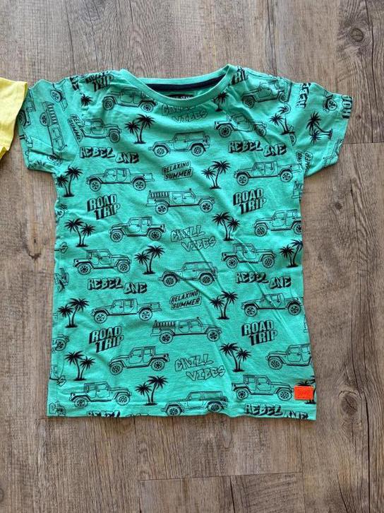 Leuk groen t-shirt van Orange Stars, maat 140, gedragen!, Kinderen en Baby's, Kinderkleding | Maat 140, Gebruikt, Jongen, Shirt of Longsleeve