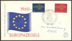 Nederland FDC E45 Met Adres, Europazegels 1960, Postzegels en Munten, Ophalen of Verzenden, Beschreven, Nederland