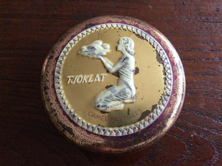 Tjoklat Camée Pastilles Blikje Vintage, Verzamelen, Blikken, Gebruikt, Overige, Overige merken, Ophalen of Verzenden