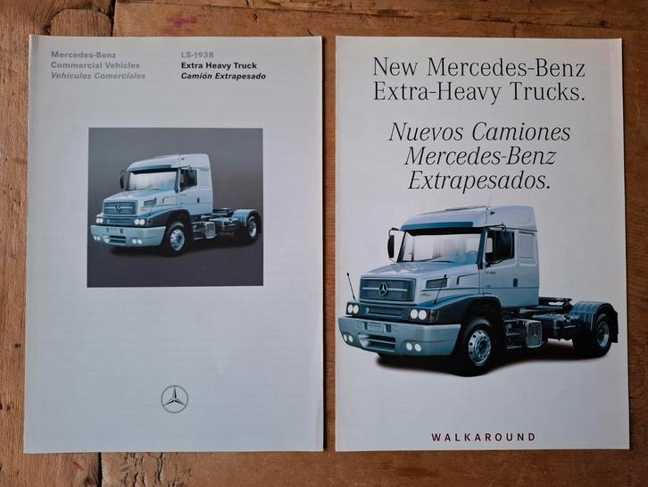 Mercedes-Benz Braziliaanse vrachtwagenfolders - 1998, Boeken, Auto's | Folders en Tijdschriften, Gelezen, Mercedes, Ophalen of Verzenden