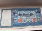bankbiljet Duitsland 100 mark 1910, Ophalen of Verzenden, Duitsland