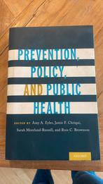 Prevention, policy and public health, Boeken, Ophalen of Verzenden, Amy Eyler, Zo goed als nieuw, WO