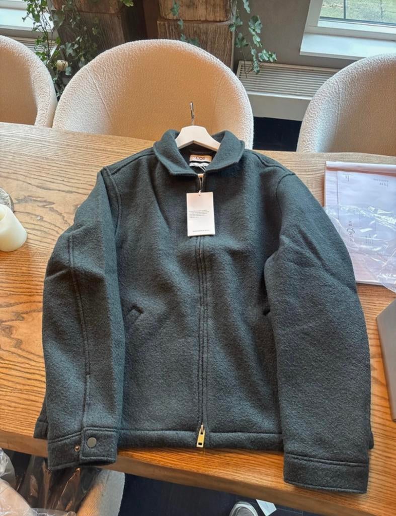 COS wollen jas - Nieuw met prijskaartje!, Kleding | Heren, Ophalen of Verzenden, Nieuw, Groen