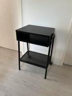 2 IKEA nachtkastjes - zwart, Ophalen, Gebruikt, Minder dan 45 cm, Metaal of Aluminium