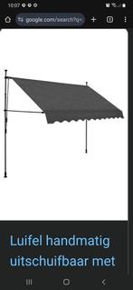 Zonnescherm antraciet 300cm + zonnemasker, Tuin en Terras, Zonneschermen, Ophalen of Verzenden, Nieuw, Knikarmscherm