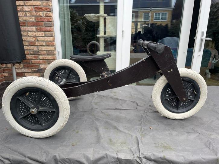 Houten loopfiets - Wishbone 2 wieler en 3 wieler, Kinderen en Baby's, Speelgoed | Buiten | Skelters, Gebruikt, Overige merken