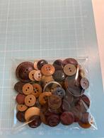 verzameling (vintage) bruine knopen, Ophalen of Verzenden, Knoop of Knopen