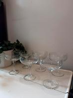 Set van 6 kristallen coupe champagne glazen, Antiek en Kunst, Antiek | Glas en Kristal, Ophalen of Verzenden