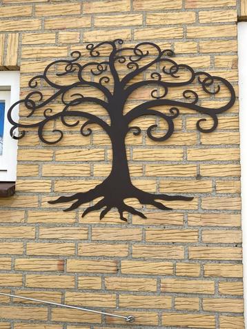 IJZEREN WANDBOOM GROOT 76X95 cm NIEUW beschikbaar voor biedingen