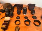 Nikon 5200 , 4 lenzen, SB600 flitser en tas, Ophalen, Spiegelreflex, Zo goed als nieuw, Nikon