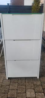 Witte hoogglans schoenenkast, Huis en Inrichting, Ophalen, Gebruikt, Modern