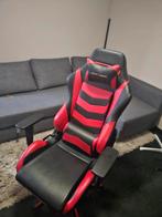dXracer gamestoel met verstelbare achterleuning, Ophalen, Zwart, Leer, Zo goed als nieuw