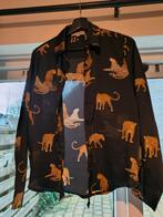 Panter blouse maat s/m, Kleding | Dames, Blouses en Tunieken, Ophalen of Verzenden, Zo goed als nieuw, Maat 36 (S), Zwart