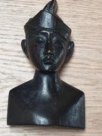 Balinees Houtsnijwerk Buste Man Ebbenhout?, Antiek en Kunst, Kunst | Beelden en Houtsnijwerken, Ophalen