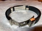 Armband Zo Goed Als Nieuw, Ophalen of Verzenden, Zo goed als nieuw, Zwart, Staal