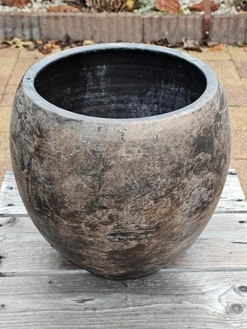 Mooie Bloempot - Aardewerk - Ø33cm, H30cm beschikbaar voor biedingen