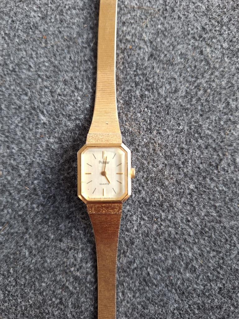 Vintage pulsar dames horloge, Ophalen of Verzenden, Staal, Overige merken, 1960 of later