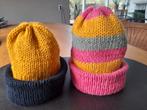 Handgebreide Kinder Mutsen - 2-zijdig!, Ophalen of Verzenden