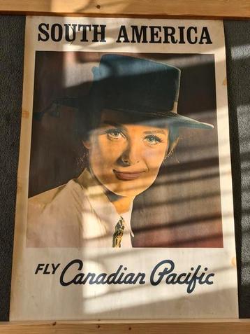 Vintage posters Fly Canadian Pacific  beschikbaar voor biedingen