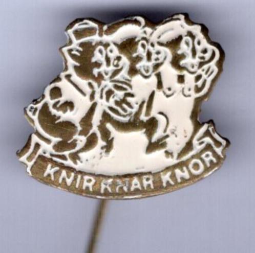 Knir Knar Knor oranje koper stripfiguurtje speldje ( S_070 ), Verzamelen, Speldjes, Pins en Buttons, Nieuw, Speldje of Pin, Figuurtje