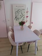 Lila eetafel, Ophalen, Zo goed als nieuw, Rechthoekig, 50 tot 100 cm