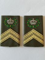 KL Nederlandse leger schouderstukken met kroon, Verzenden, Landmacht, Nederland, Embleem of Badge