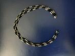 Lieve fijne ketting van zilveren staafjes en  marquisetjes, Ophalen of Verzenden, Gebruikt, Zilver