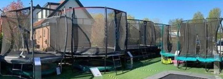 Trampolines showmodellen, Berg, Akrobat, Avyna en meer, Kinderen en Baby's, Speelgoed | Buiten | Trampolines, Zo goed als nieuw