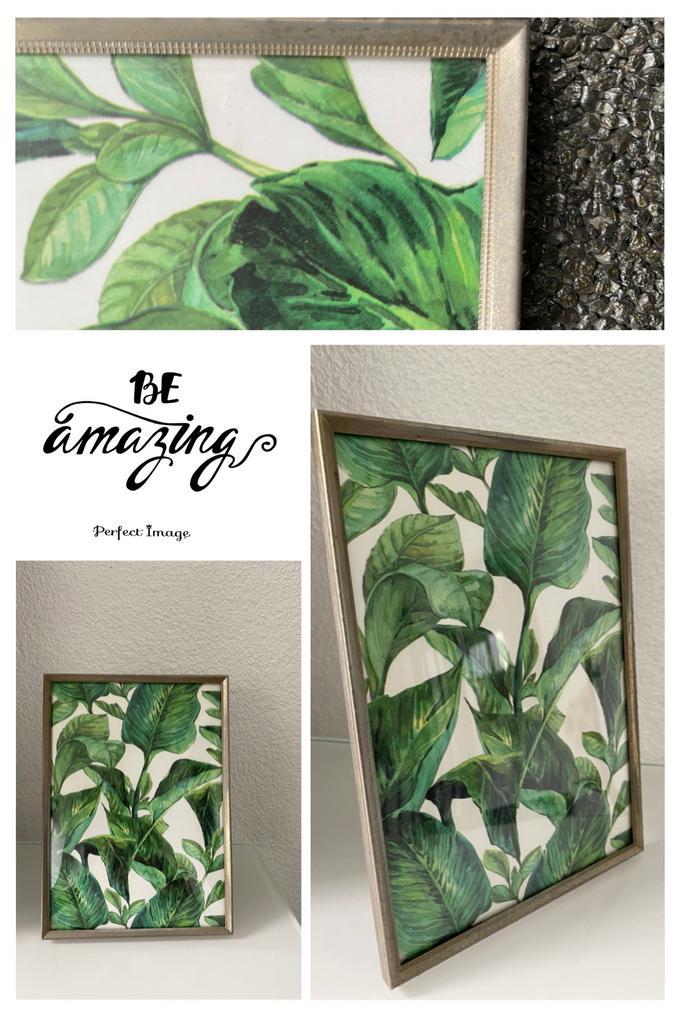 Vintage fotolijstje met bol glas 13:18 cm, Antiek en Kunst, Curiosa en Brocante, Ophalen of Verzenden