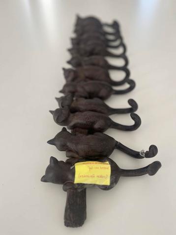 Grappige Katten Kapstok - 2 Staarten Gebroken beschikbaar voor biedingen