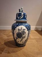 Royal Sphinx Boch Delftsblauwe Vaas met Deksel, Antiek en Kunst, Ophalen of Verzenden