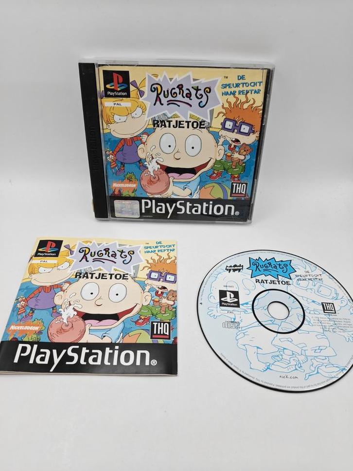 Rugrats: Ratjetoe de speurtocht naar reptar PS1, Spelcomputers en Games, Games | Sony PlayStation 1, Gebruikt, Avontuur en Actie