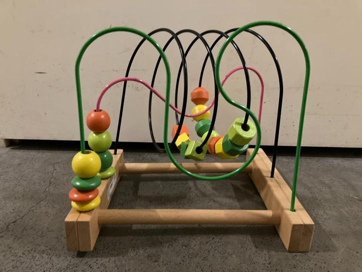 Speelgoed kralenspiraal kralenachtbaan kralen-spiraal kralen, Kinderen en Baby's, Speelgoed | Houten speelgoed, Zo goed als nieuw