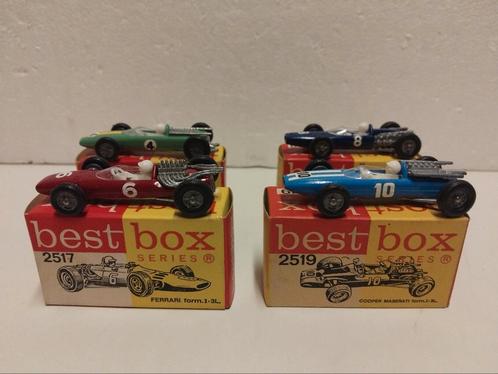 4x Best Box Ferrari Maserati B.R.M  Lotus 3INCH, Hobby en Vrije tijd, Modelauto's | Overige schalen, Zo goed als nieuw, Auto, Ophalen of Verzenden