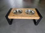 Mooie mango houten etensbak voor de hond., Dieren en Toebehoren, Ophalen of Verzenden, Zo goed als nieuw