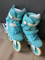 Blauwe Skeelers van Powerslide, Sport en Fitness, Skeelers, Ophalen, Gebruikt, Wielen of Lagers, Powerslide