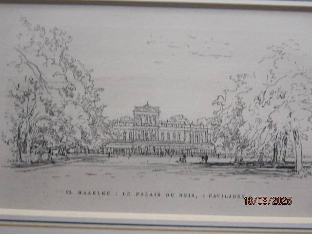 Losse Gravure van Haarlem,  in passepartout nog in plastic, Antiek en Kunst, Kunst | Etsen en Gravures, Ophalen of Verzenden