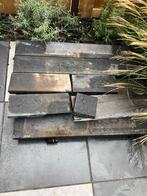 Gratis Palissadebanden (7 stuks) + Pallet, Tuin en Terras, Ophalen, Gebruikt, Overige typen, Minder dan 5 m²