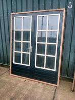 Set tuindeuren, Doe-het-zelf en Verbouw, Kozijnen en Schuifpuien, 75 tot 150 cm, Deurkozijn, Ophalen of Verzenden, Zo goed als nieuw