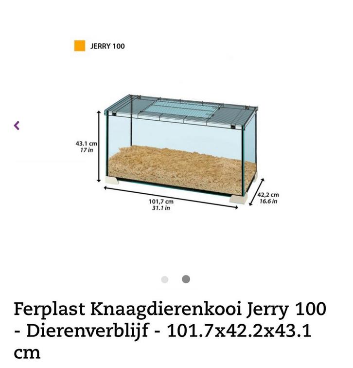 Knaagdierenkooi, Dieren en Toebehoren, Knaagdieren en Konijnen | Hokken en Kooien, Nieuw, Kooi, Minder dan 60 cm, Minder dan 75 cm